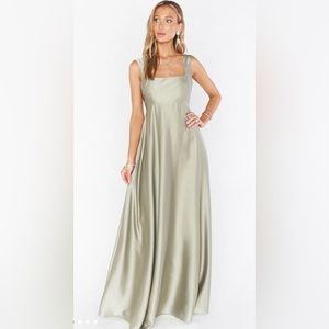 NWT Show Me Your MuMu Madi Gown Moss Green Size L